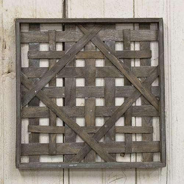 Graywash Square Woven Frame, 16
